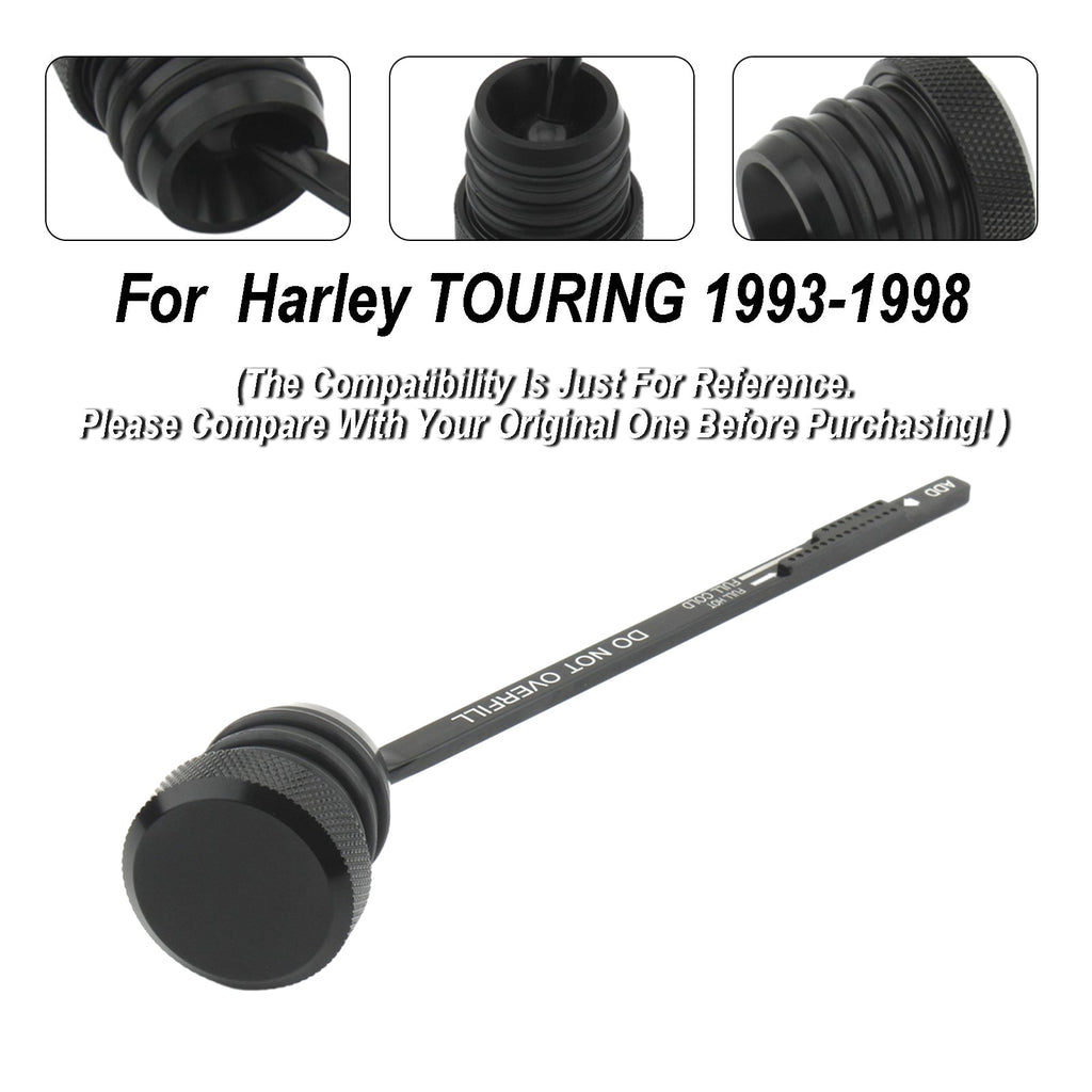 Oil Dipstick Tank Cap Plug for 1993-1998 Harley FLHT FLHS FLTC Touring Models 0710-0002