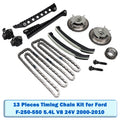 13-Component Timing Chain Assembly Kit Compatible with Ford F-250-F-550 5.4 Liter V8 2000-2010