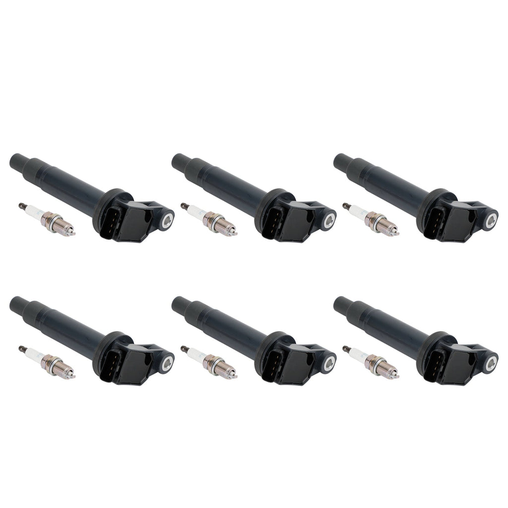 Ignition Coil Spark Plug Bundle for 2001-2010 Toyota Highlander 3.3L V6 Engine 90919-02234 C-528 C1175 GN10536 UF267