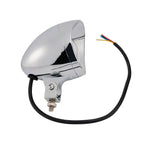 18 Headlight Lamp Spotlight Universal Coler Switch Fits Chrome For Motorcycle