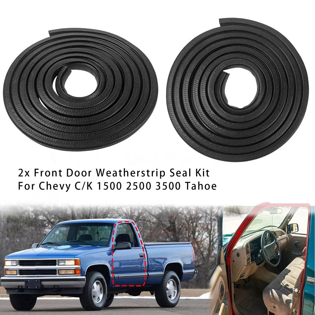 1988-2000 Chevy K2500 2x Front Door Weatherstrip Seals Left Right Side 1AWSK00228 AM-35015073
