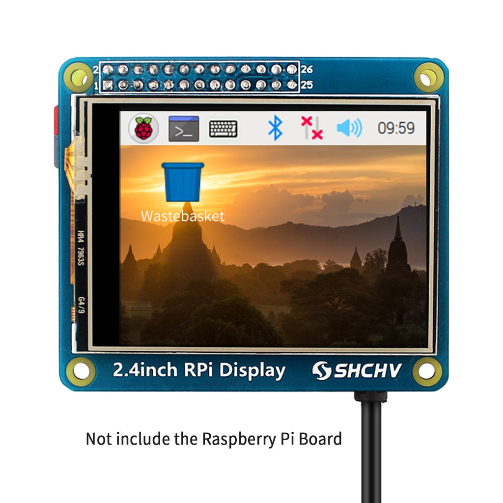 2.4" 320x240 LED Screen Compatible with Raspberry Pi 4B 3B+ Zero 2 W