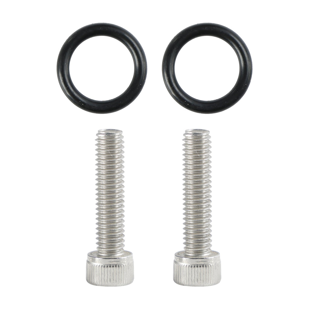 2 Pack LS1 LS2 LS3 LSX Oil Cooler Sandwich Plate -6AN ORB Inlet Outlet Adapter