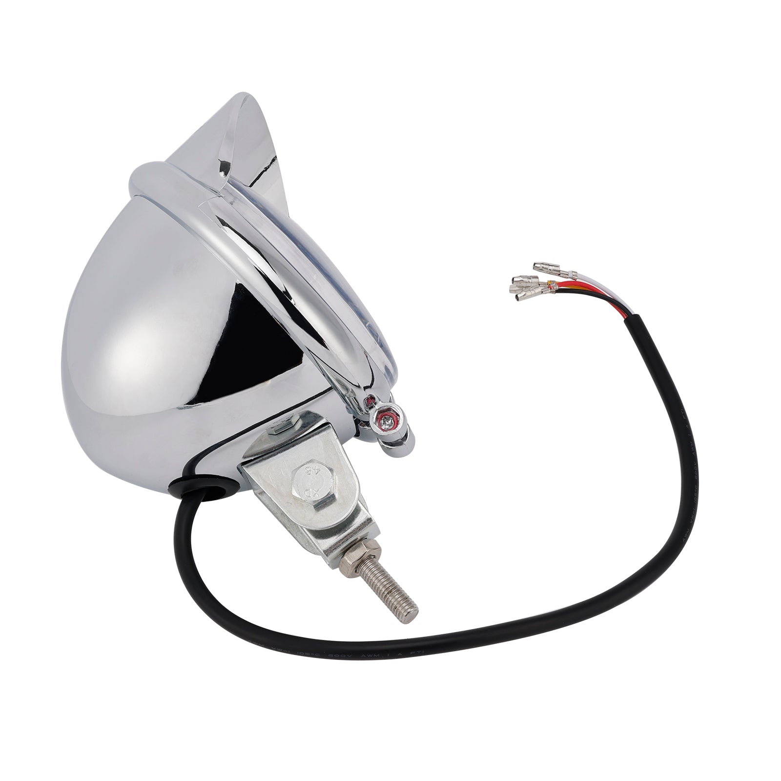 Chrome Motorcycle Universal Headlight Lamp 62 with Color Switch Spotlight