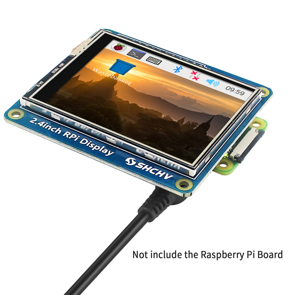 2.4" 320x240 LED Screen Compatible with Raspberry Pi 4B 3B+ Zero 2 W