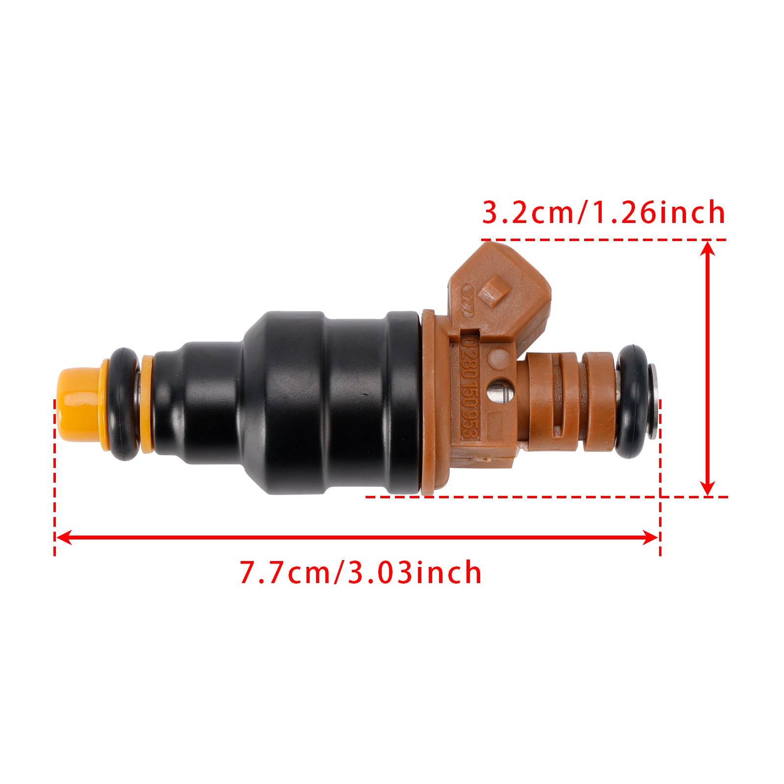 Single Fuel Injector VR6 2.8L for VW Golf III Vento Sharan and Ford Galaxy 0280150953