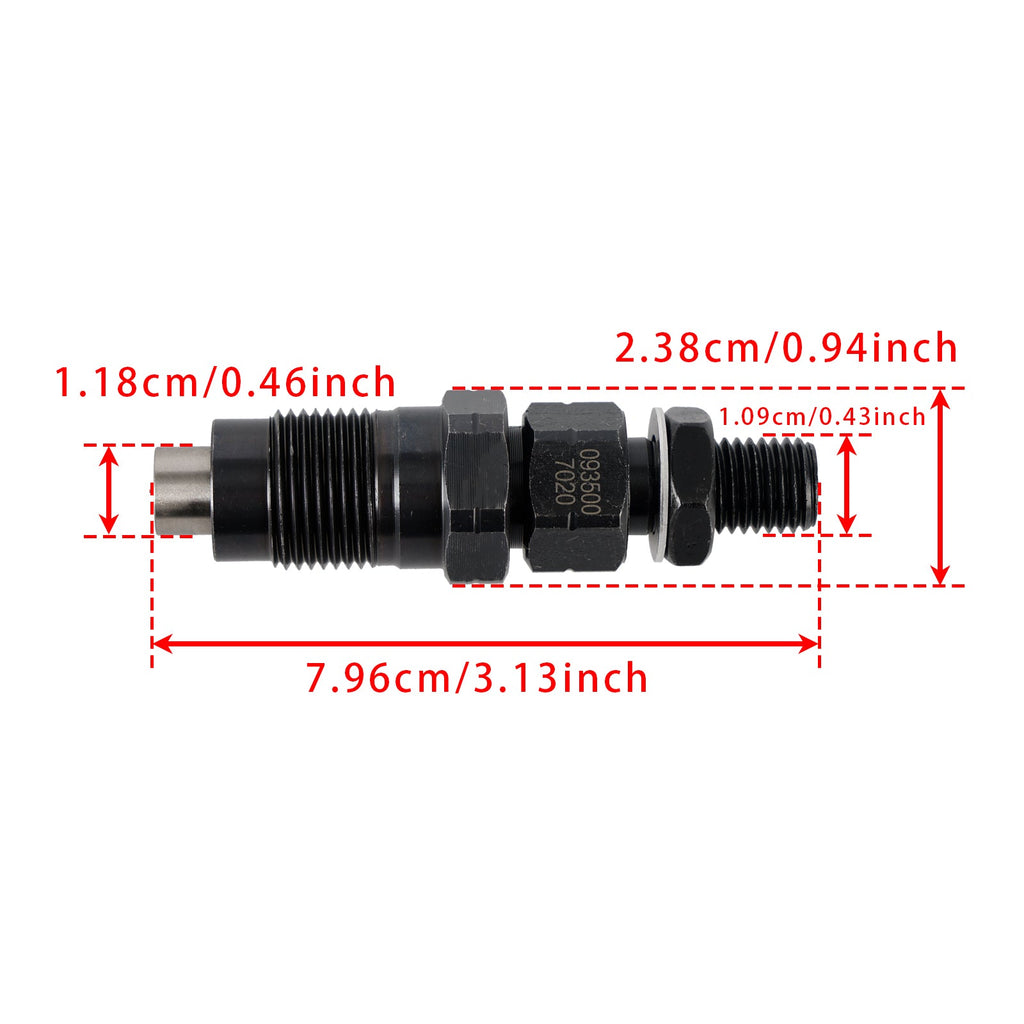 1Pcs 1KZ-TE 3.0L Fuel Injector 093500-7020 Compatible with Hilux Surf Prado
