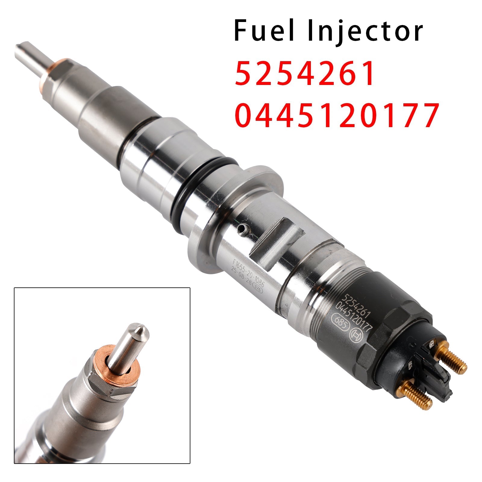 OEM Fuel Injector 0445120177 for Cummins ISB 6.7L QSB 4.5L 6.7L Engine Part 5254261
