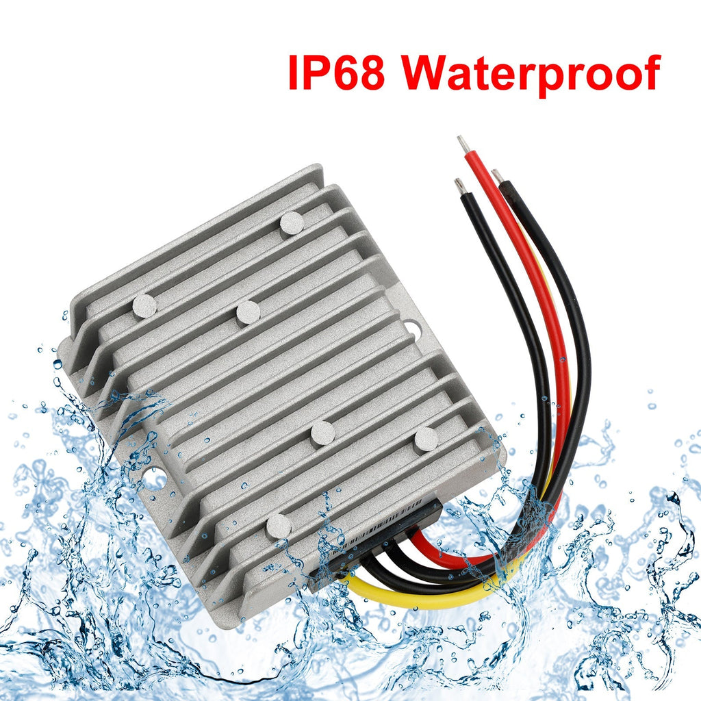 15A Waterproof DC/DC Converter Power Supply Regulator 30-90V Step Down To 12V