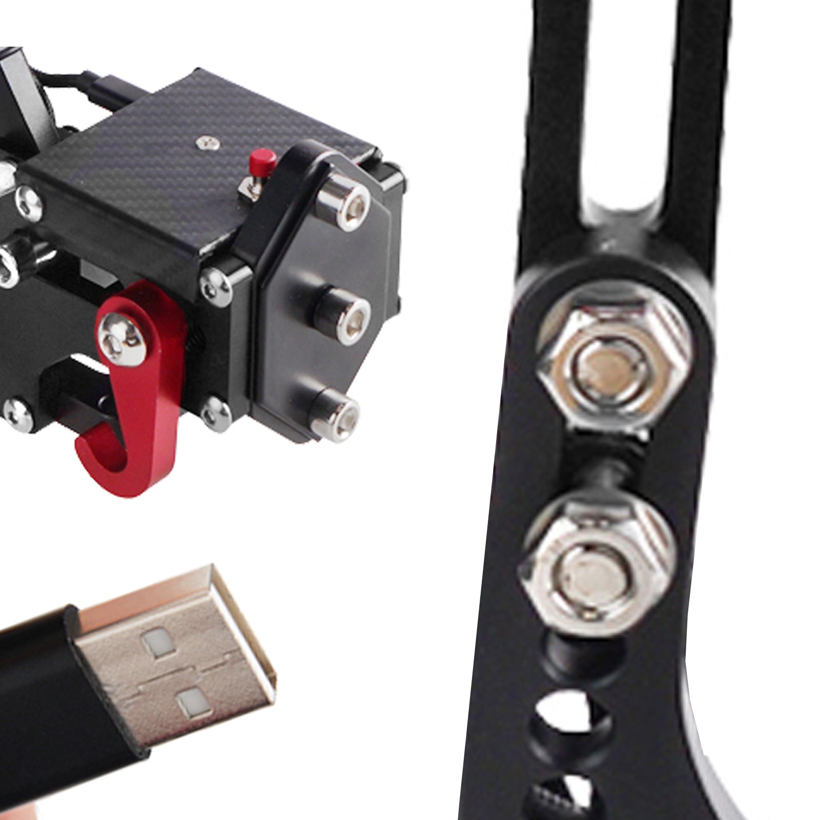 14-Bit G29 Handbrake Pedal Kit USB 3.0 Compatible PS4 PS5 Racing Simulation