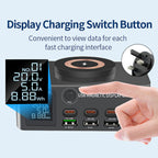 140W Intelligent PD100W Notebook Fast Charger Multi-Port USB Power Supply UK