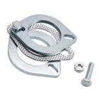 2.5 Inch Steel Exhaust Flanges 64mm Pair with Bolts for Pipe Joint Repair
