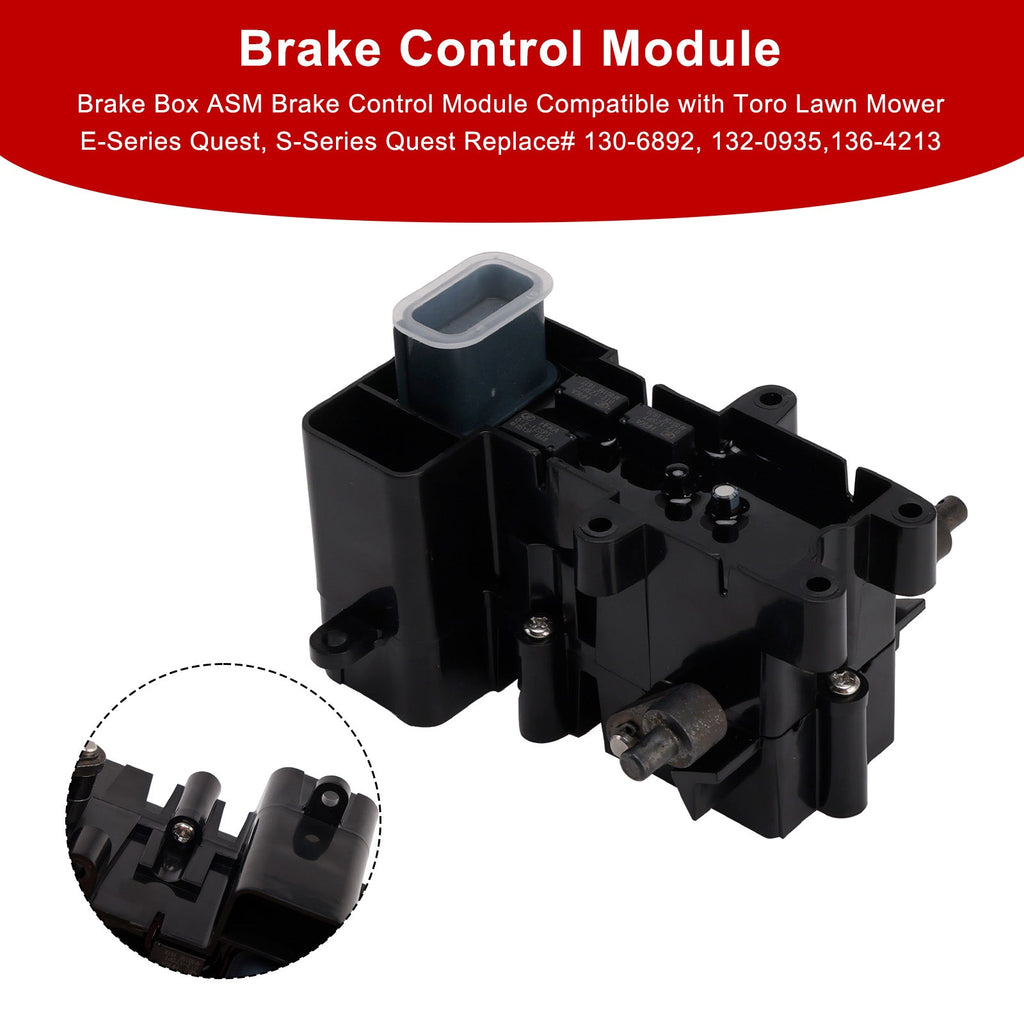 136-4213 130-6892 Brake Control Module Box Assembly Compatible with Toro Exmark Timecutter