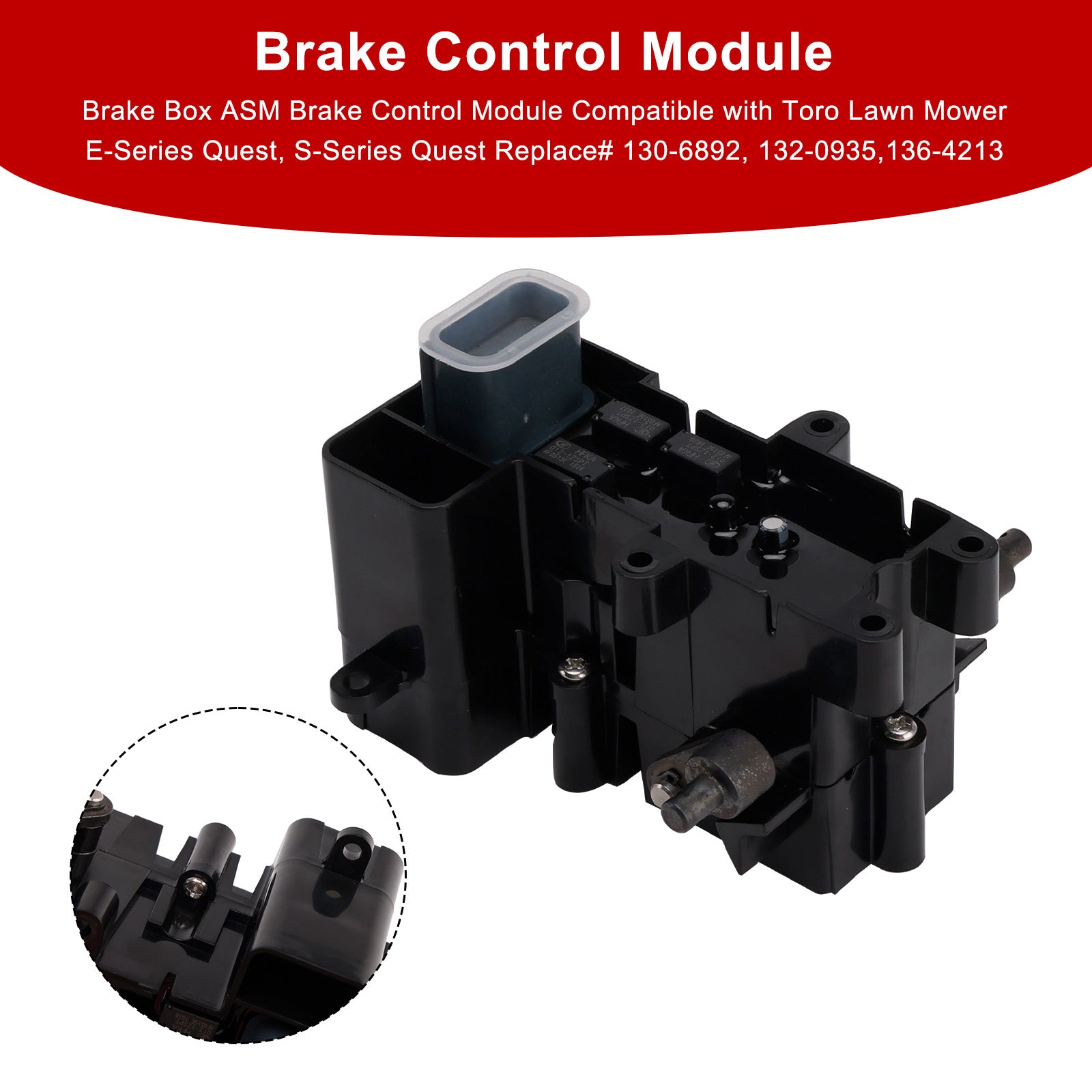 136-4213 130-6892 Brake Control Module Box Assembly Compatible with Toro Exmark Timecutter