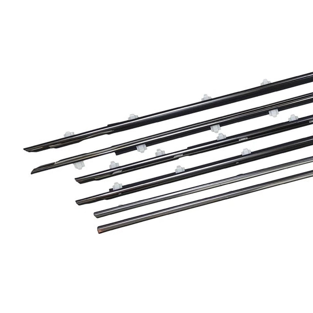 Door Belt Molding Trim for 1996-1998 Lexus LX450 FZJ80 6PC Set Part Numbers 75710-60011 75720-60011