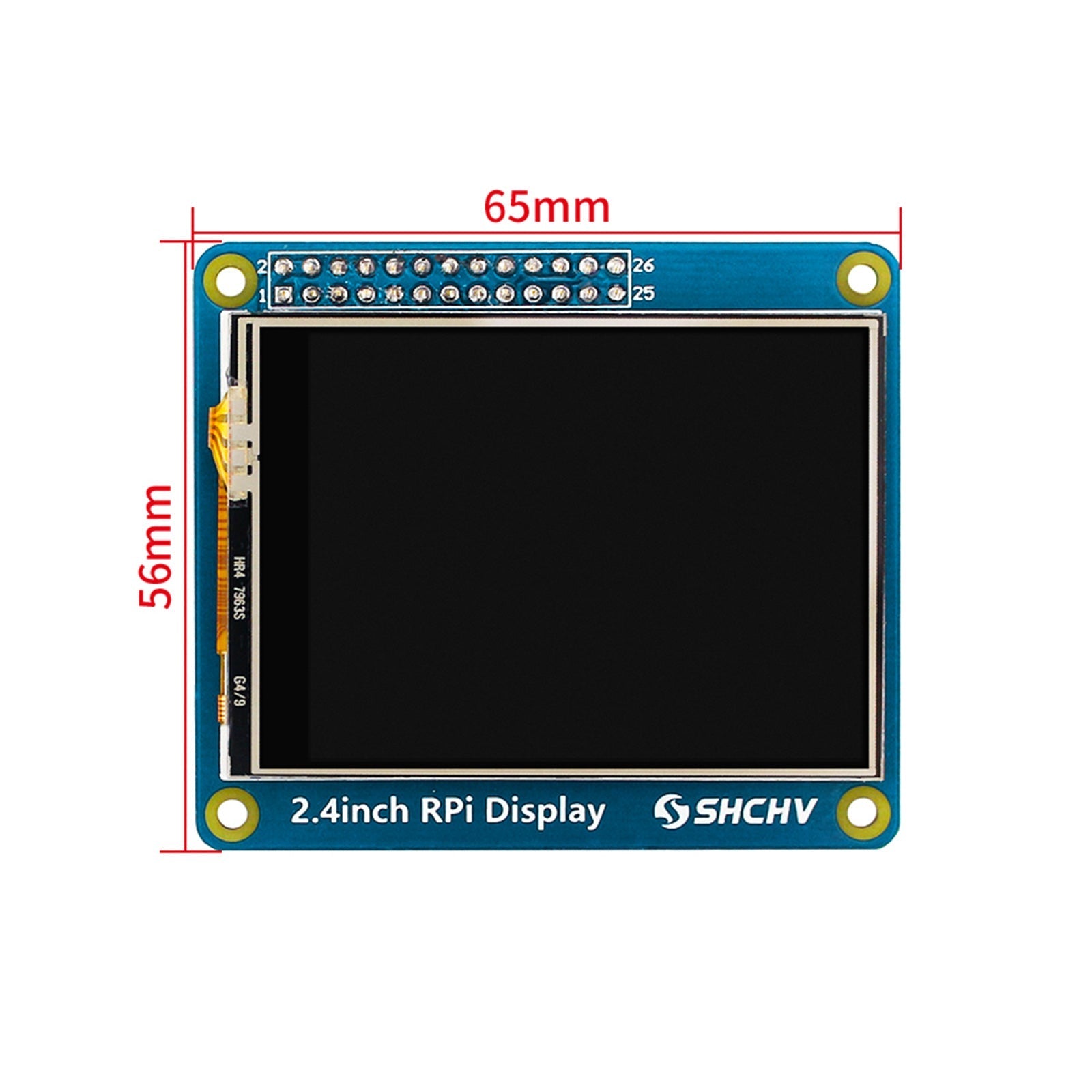 2.4" 320x240 LED Screen Compatible with Raspberry Pi 4B 3B+ Zero 2 W