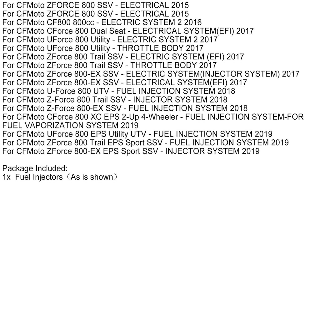 0800-171100 Fuel Injection Component for CFMOTO X8 CForce UForce ZForce 800-EX 2012-2019