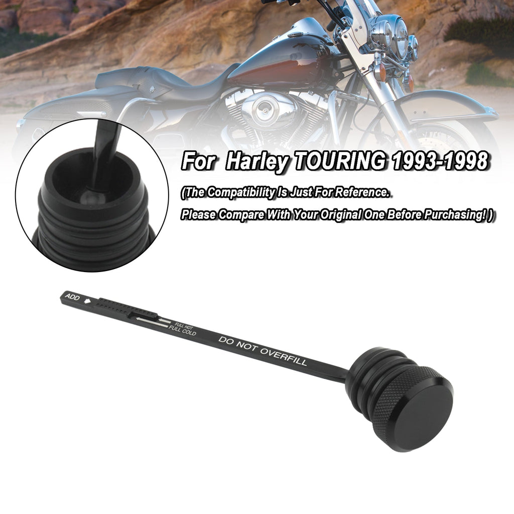 Oil Dipstick Tank Cap Plug for 1993-1998 Harley FLHT FLHS FLTC Touring Models 0710-0002