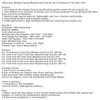 1987-1996 Ford Bronco Front Door Weatherstrip Seal Kit 8PCS Door Window Sweep Weatherstrip Seal Kit