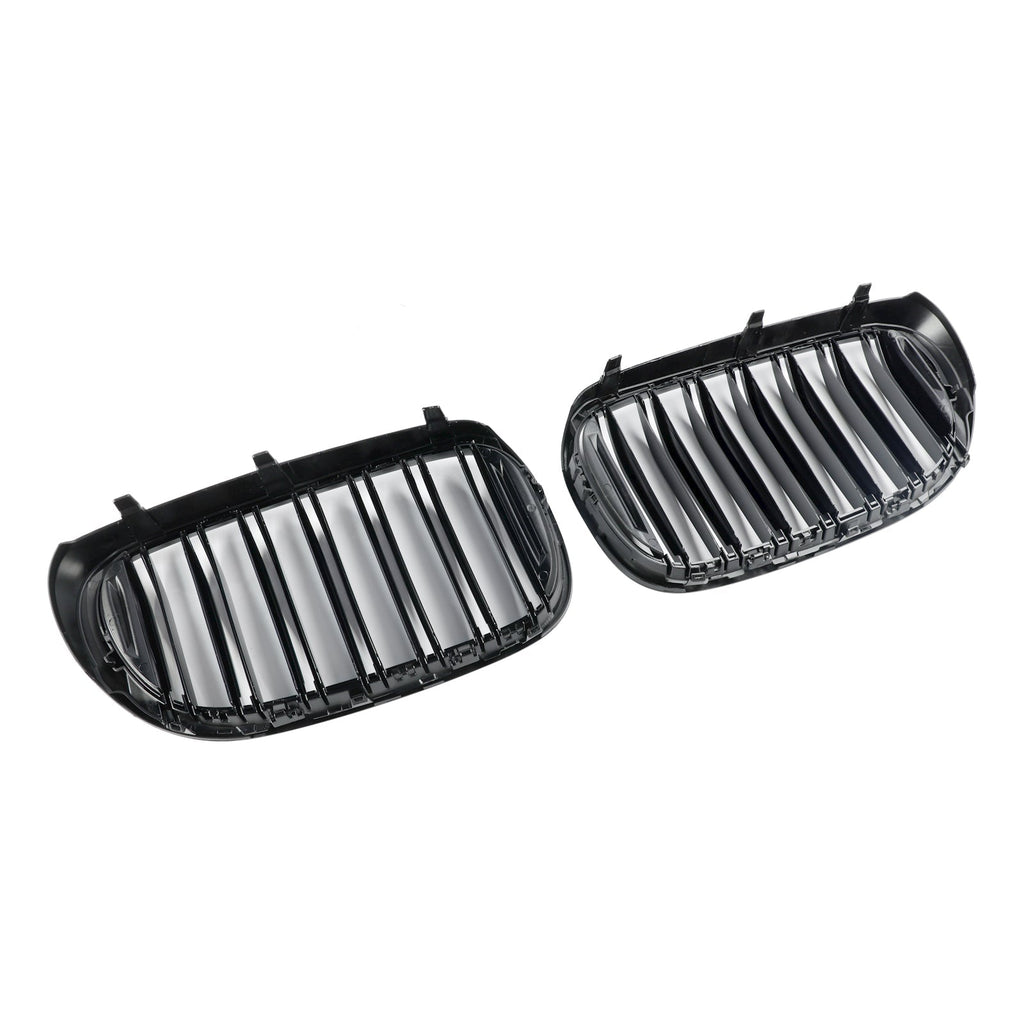 07.2015-01.2019 BMW 7 Series G11 Saloon 5 Door Pre-Facelift Black 2 Slat Front Kidney Grill Grille