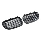 07.2015-01.2019 BMW 7 Series G11 Saloon 5 Door Pre-Facelift Black 2 Slat Front Kidney Grill Grille