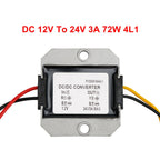 12V 24V 3 Amp DC-DC Voltage Regulator Step Up Power Converter 72 Watts