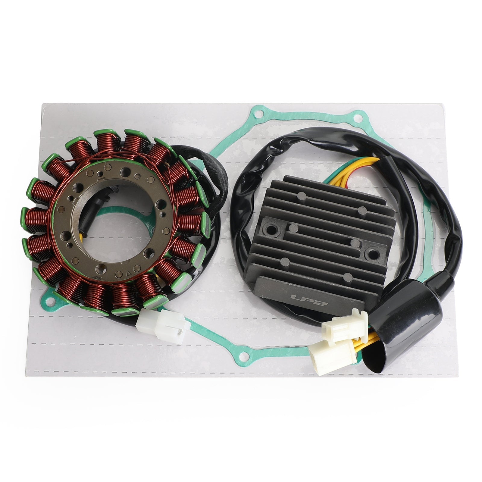 2001-2002 Honda Shadow VT750DC Black Widow Stator Magneto with Voltage Rectifier and Gasket Assembly