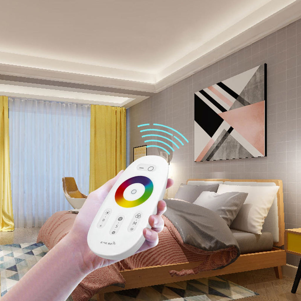 2.4GHz Wireless RF Remote Control for 12V-24V DC RGBW LED Light Strips