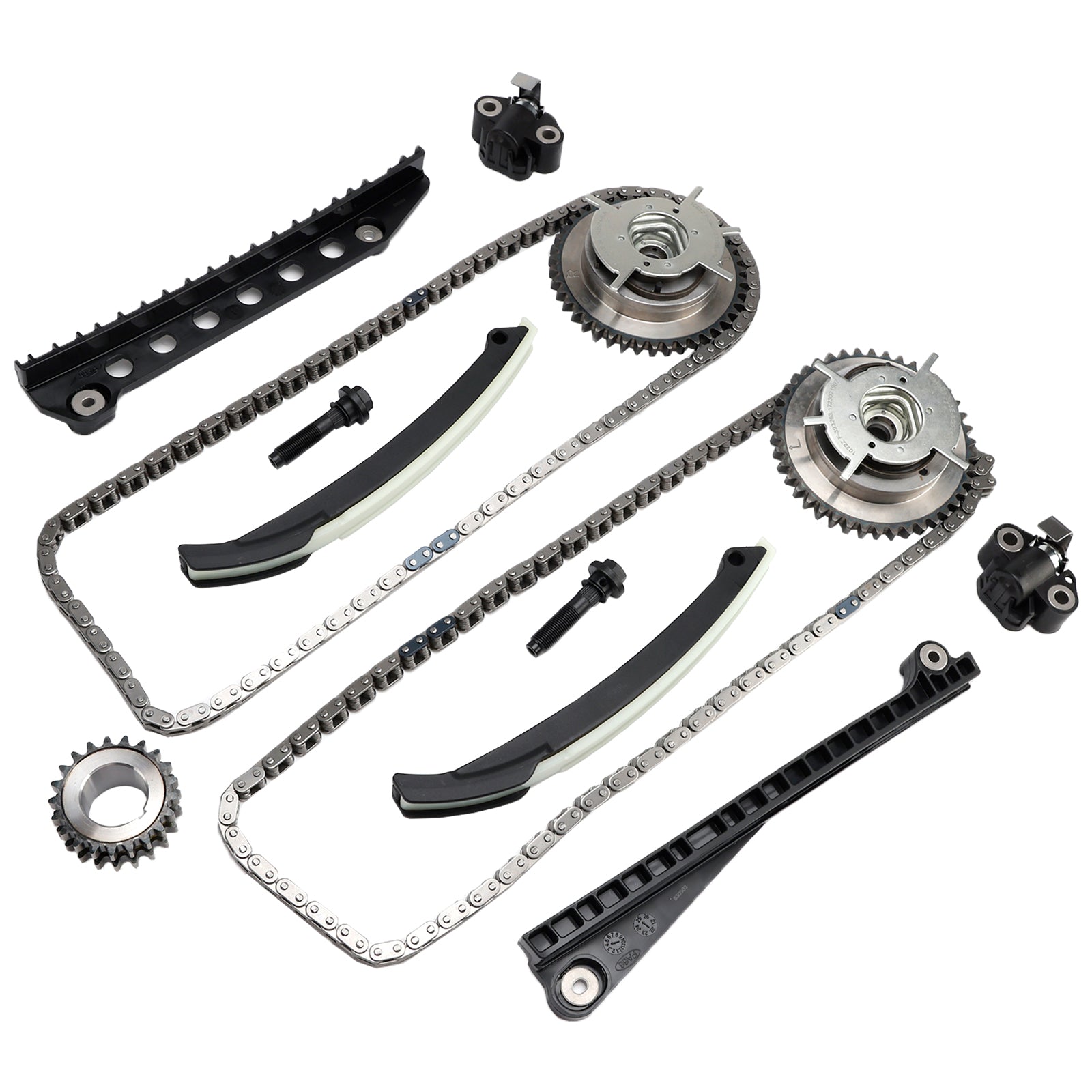 13-Component Timing Chain Assembly Kit Compatible with Ford F-250-F-550 5.4 Liter V8 2000-2010