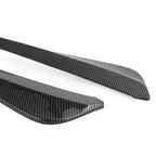 19 Inch Rear Bumper Canard Fin Splitter Diffuser Valence Spoiler Lip Carbon Fiber Generic