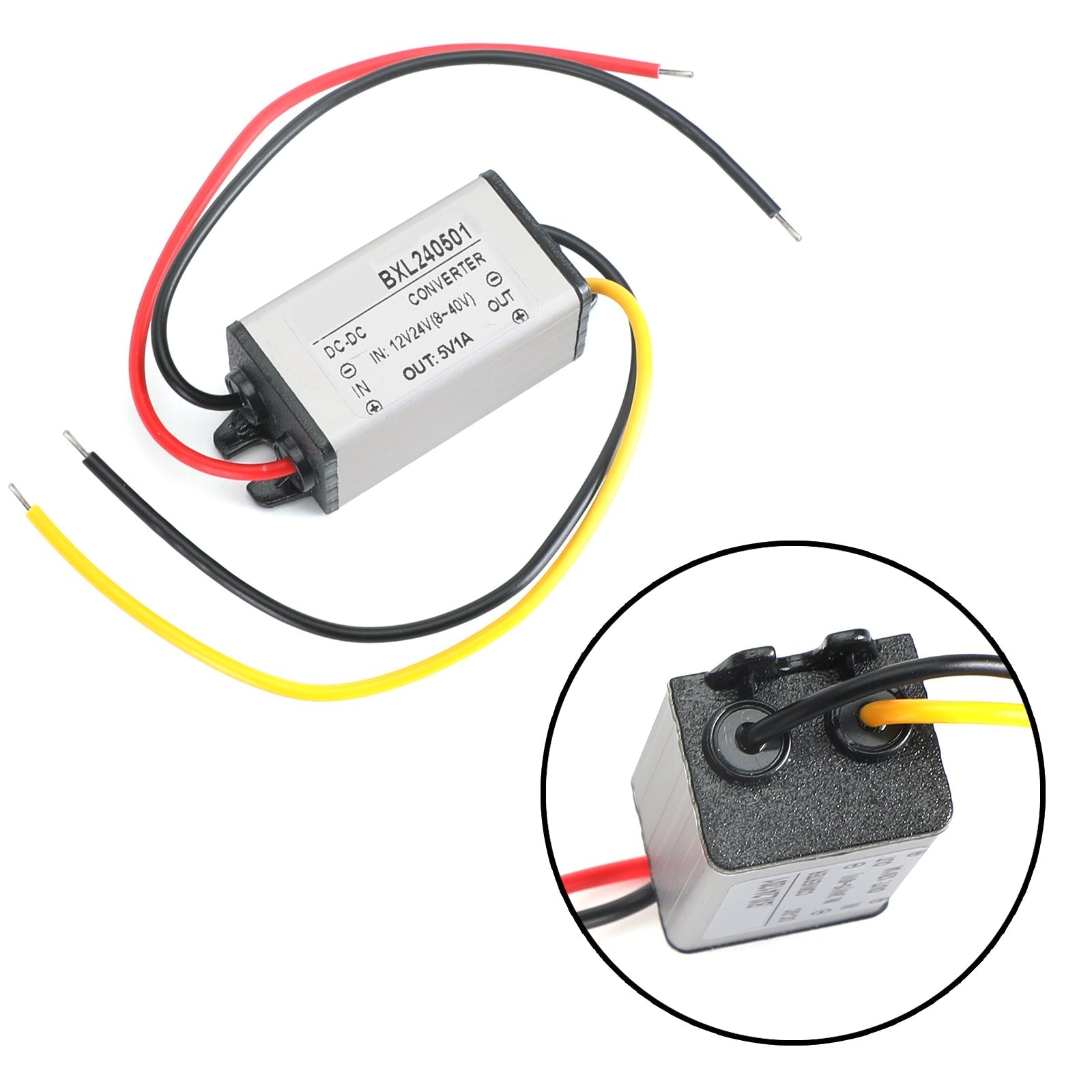 12V 24V to 5V Waterproof DC DC Converter Regulator 1 5 Amp Power Supply