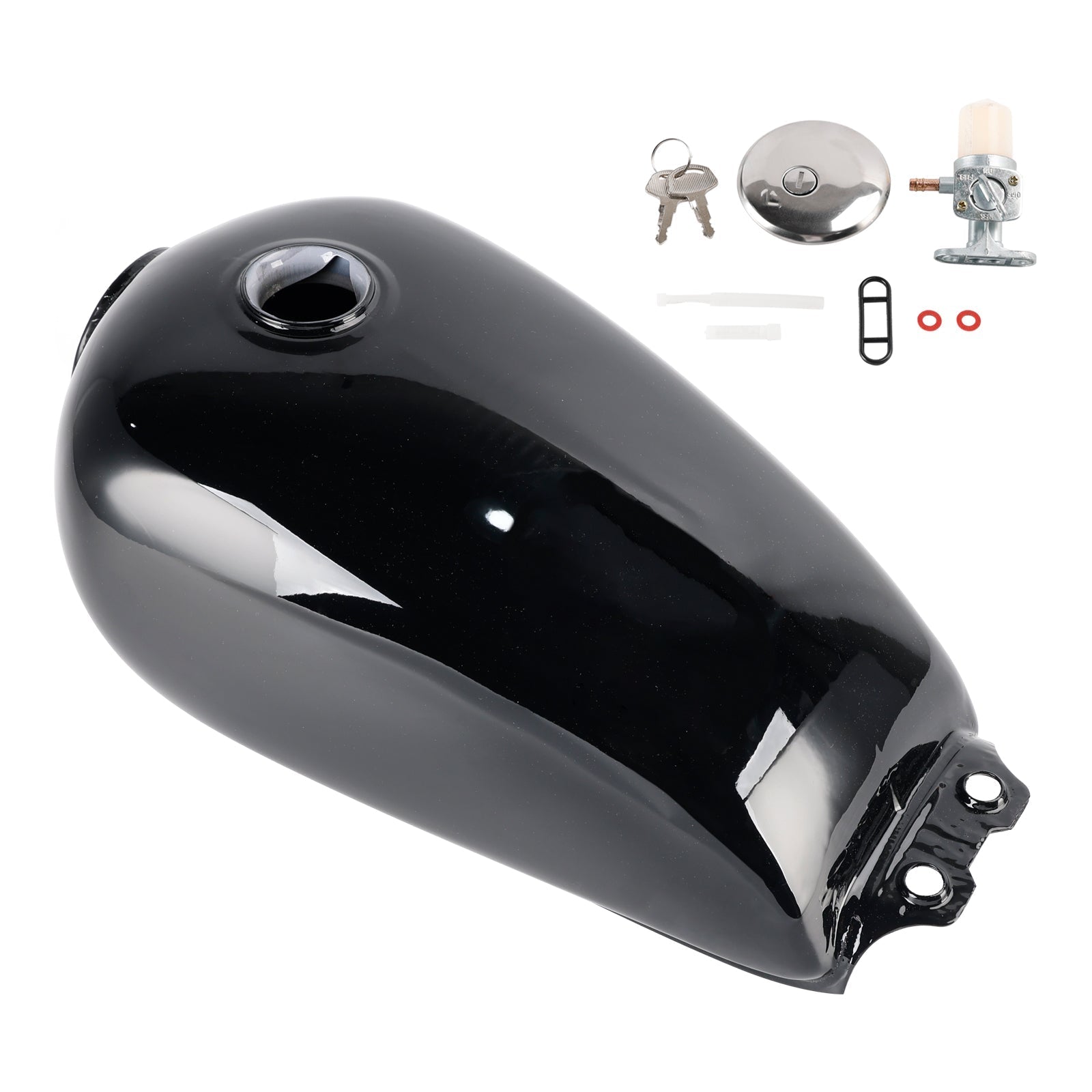 1994 1995 1996 1997 1998 1999 Suzuki GN 125 4-Stroke Glossy Black Fuel Tank NF41A