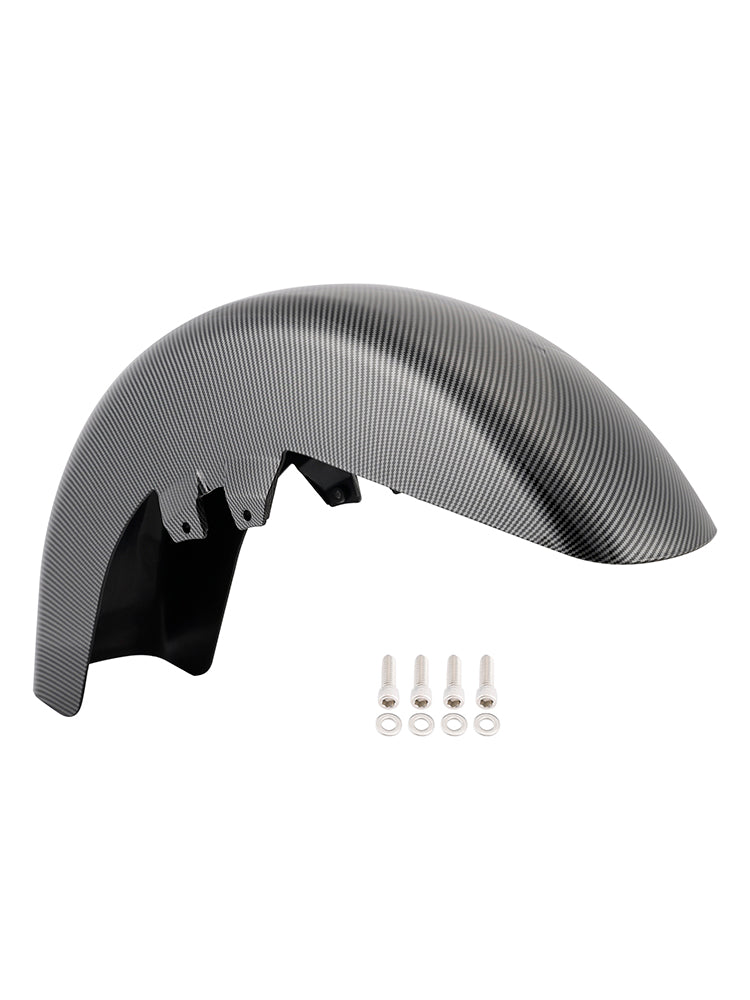 Black Front Fender ABS Compatible with 1989-2013 Harley-Davidson Road King Street Glide Touring