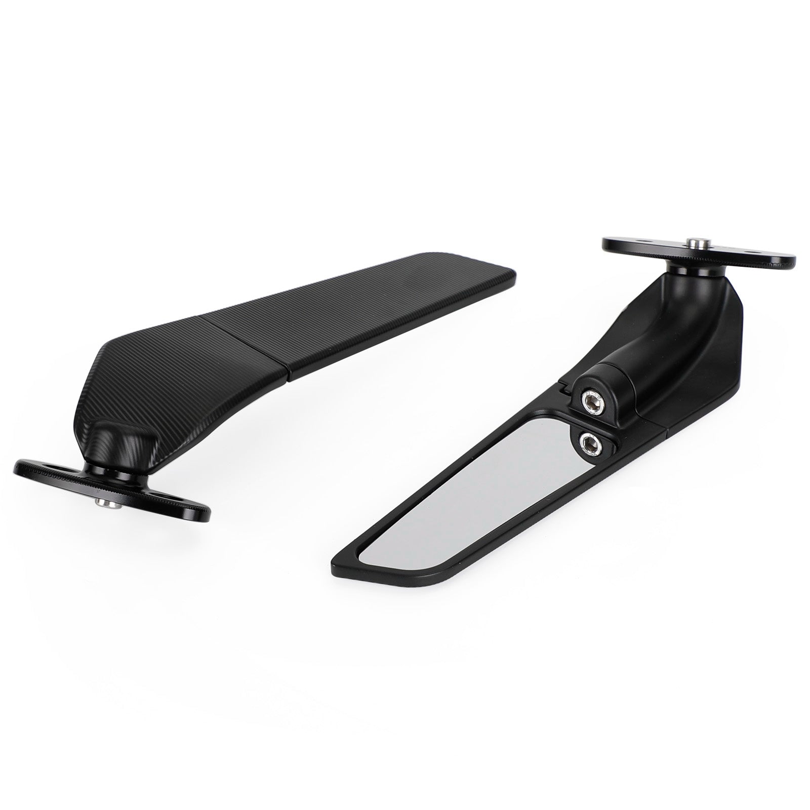 Adjustable Wing Fin Rearview Mirrors for 2000-2019 Suzuki GSXR 600 750 1000