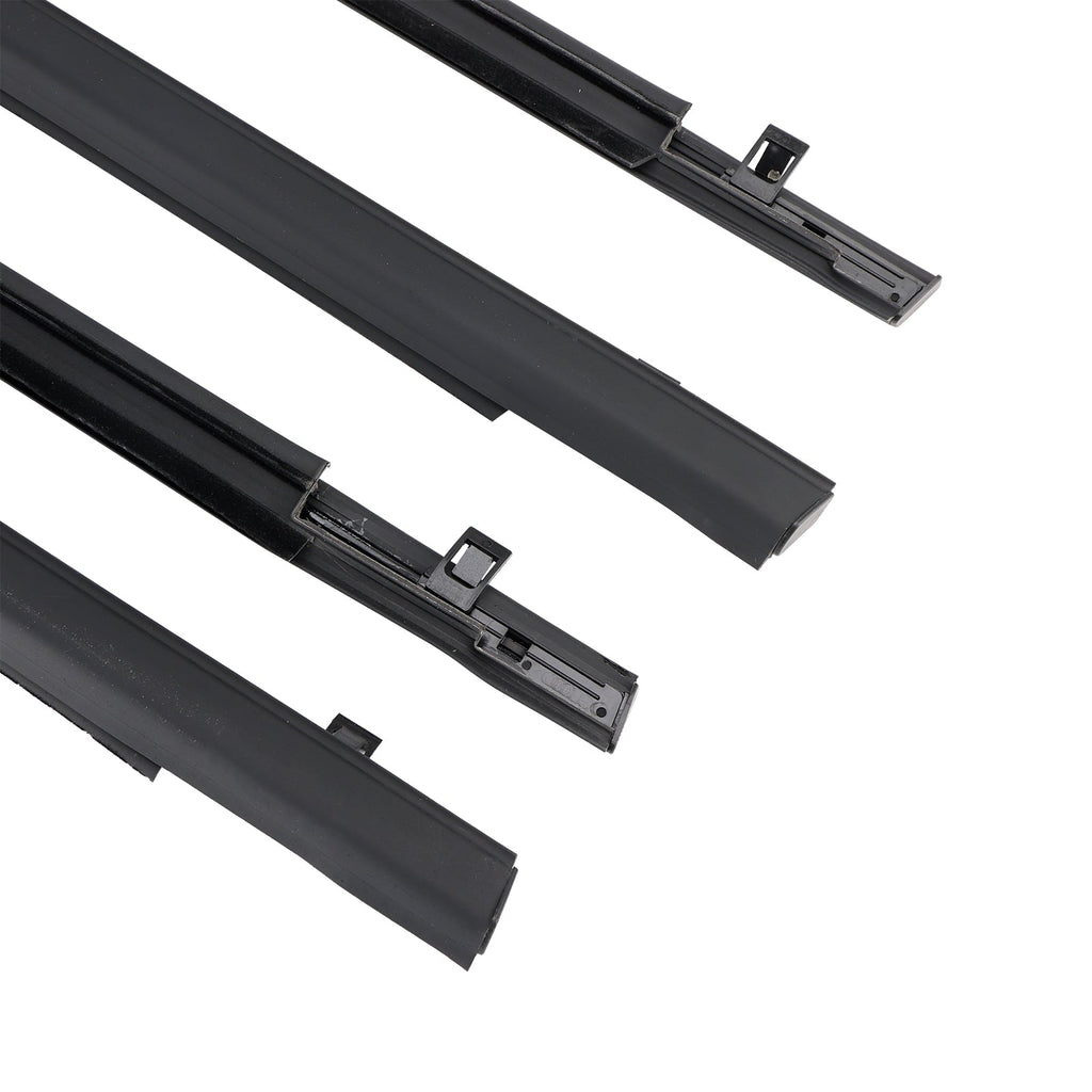 Honda FIT JAZZ 1st Generation 2001-2008 4-Piece Door Belt Weatherstrip Rubber Seal