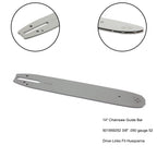 14 Inch Chainsaw Guide Bar Replacement 3/8" .050 52 Links Husqvarna Compatible