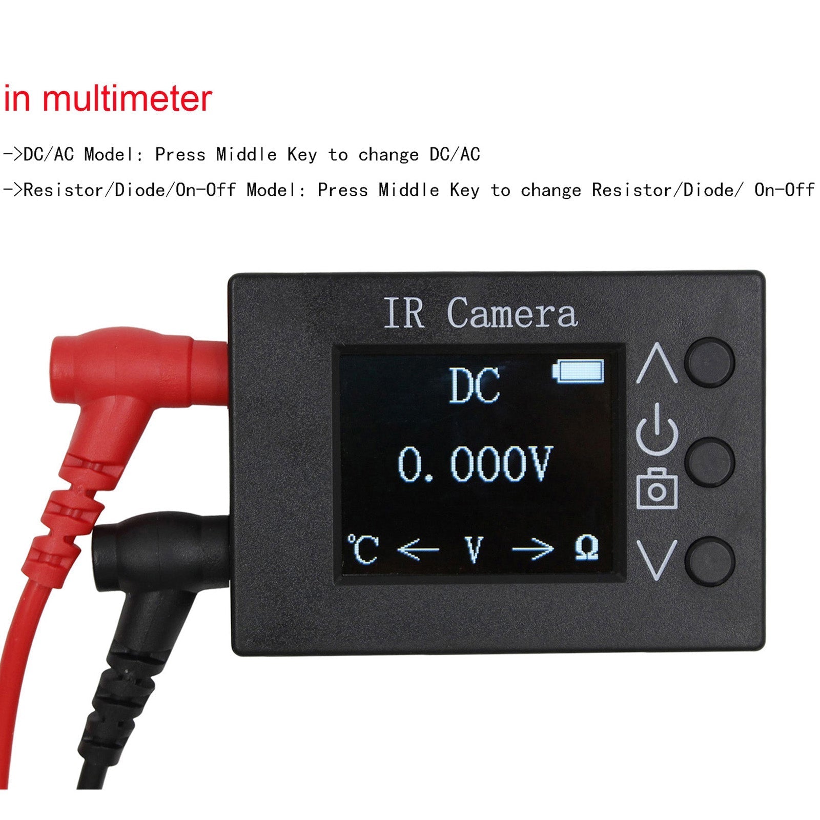 2-In-1 Thermal Imager IR Temperature Testing Camera With 1.8 Inch Display Sensor