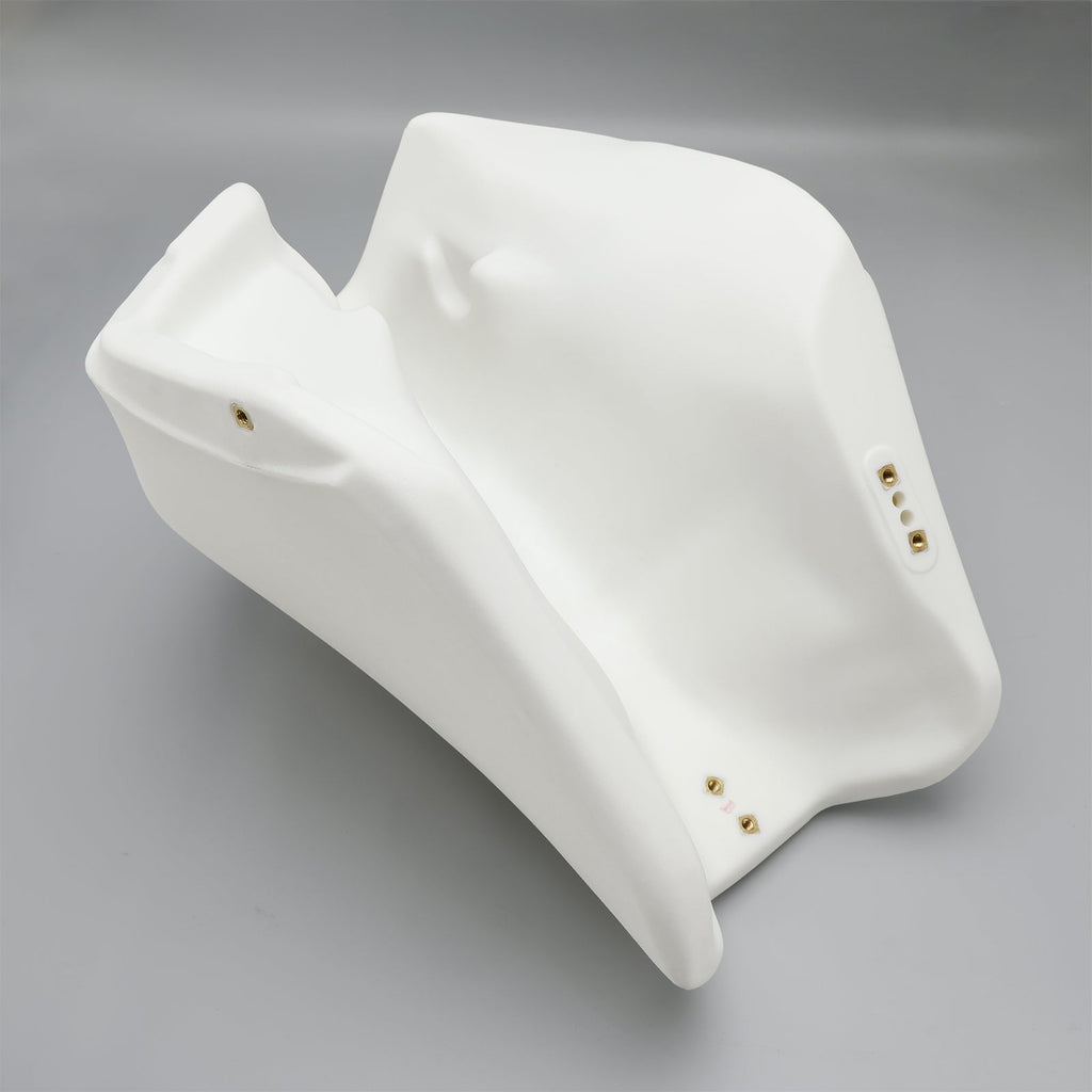 Kawasaki KLR 250 KLR250 1985-2005 White Extended 3.2 Gallon Gas Tank