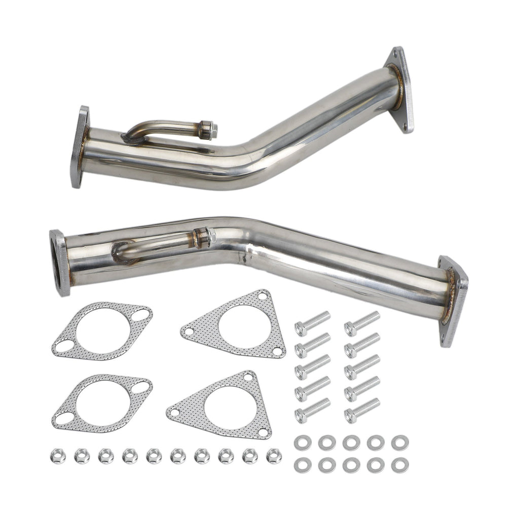 2.5 Inch Exhaust Test Pipes Downpipe Kit for Infiniti Q50 Q60 3.7L Engine