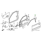 Left Right Door Rubber Seal Set for 1996-2000 Honda Civic EK9 EK2 EK3 EK4
