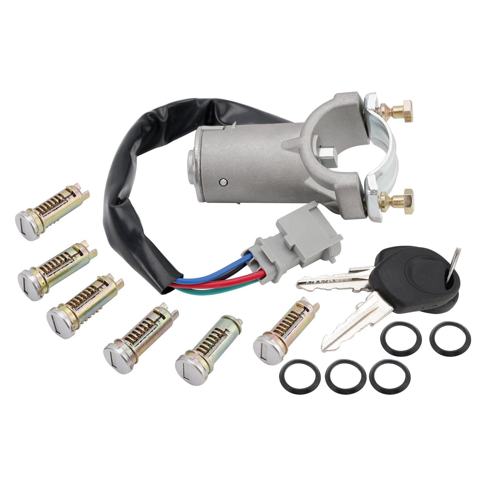 Iveco Daily Ignition Lock Cylinder Kit 6x Locking Cylinders with Key 2000-2006 2991727