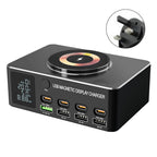 140W Intelligent PD100W Notebook Fast Charger Multi-Port USB Power Supply UK