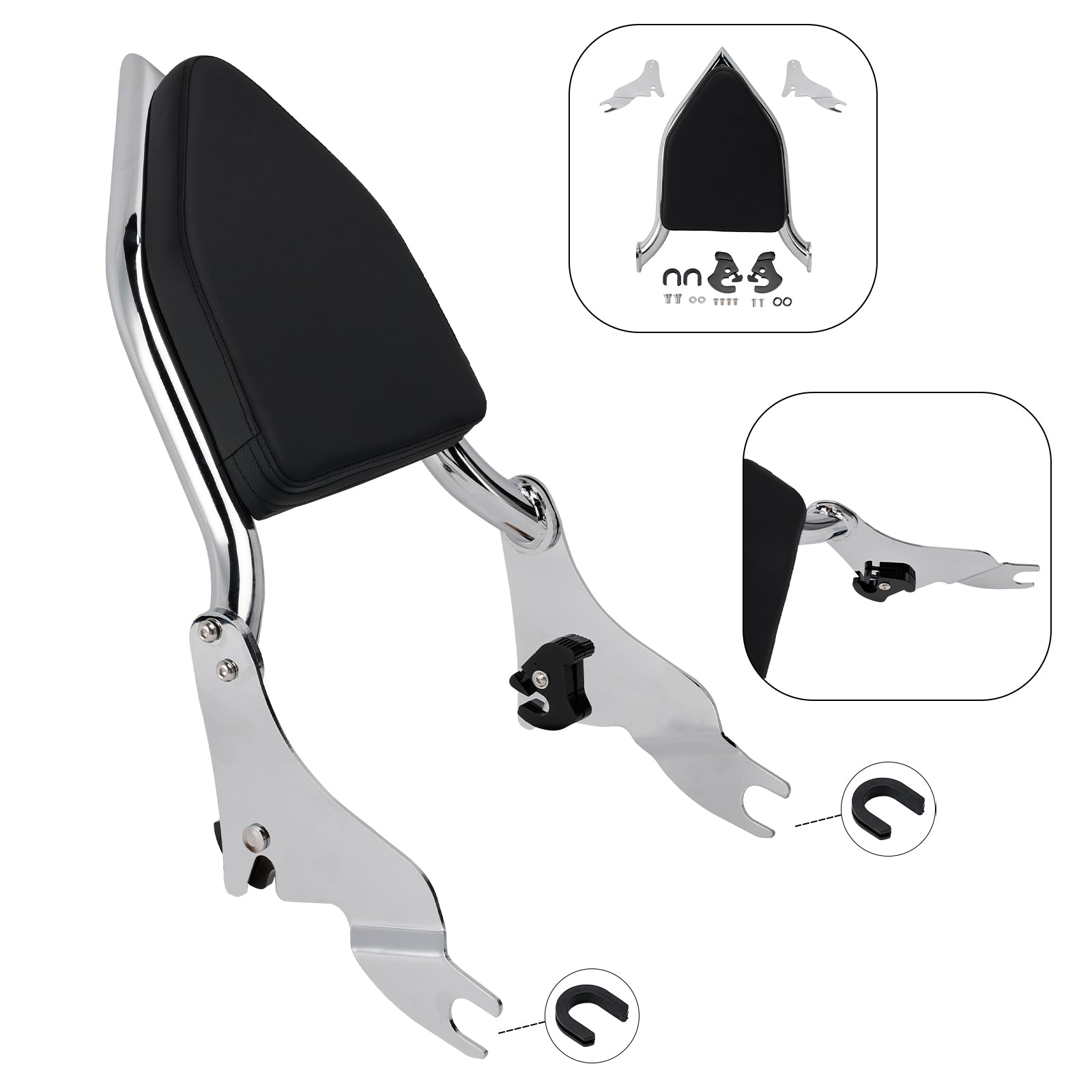 2000-2001, 2009, 2024 CVO Road Glide FLTRSE Passenger Backrest Sissy Bar Support