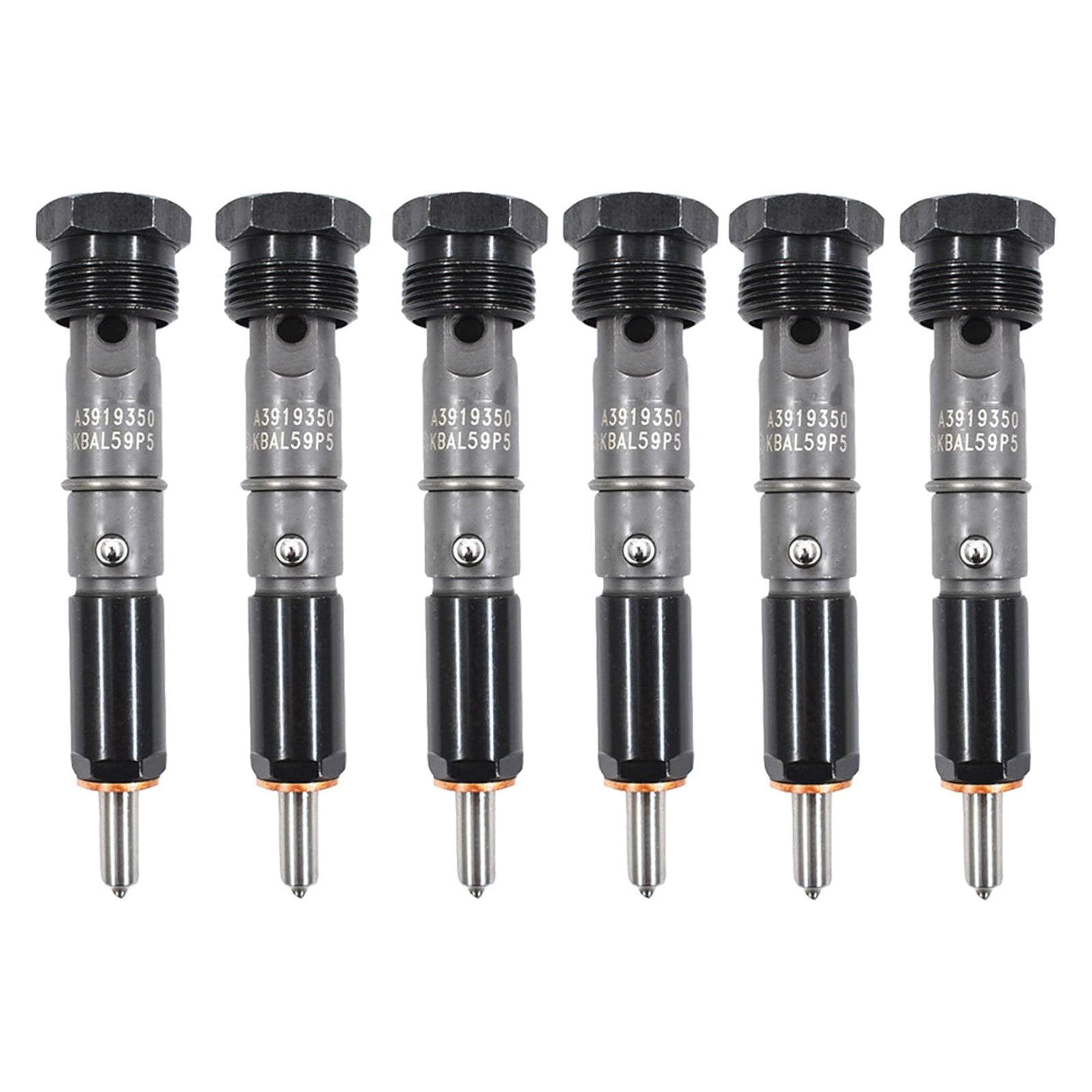 6-Piece Fuel Injector Kit 0432131837 Dodge D250 D350 1989-1993 Cummins 5.9L 12 Valve
