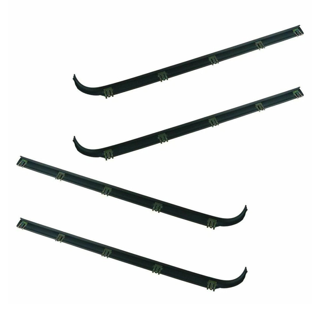 1987-1997 Ford F350 Truck Front Door Weatherstrip Seal Kit 8PCS Door Window Sweep Weatherstrip Seal Kit