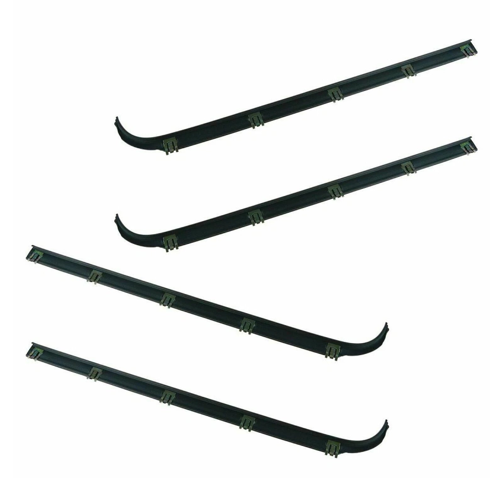 Ford F-250 1997 8 Piece Front Door Window Weatherstrip Seal Strip Kit