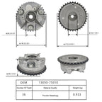 Camshaft Timing Gear 13050-75010 Toyota Tacoma 2005-2012 4Runner 2010 2TR Engine 2.7L