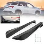 19" Gloss Black Universal Rear Bumper Splitter Diffuser Fin Canard Spoiler Lip Valence Generic