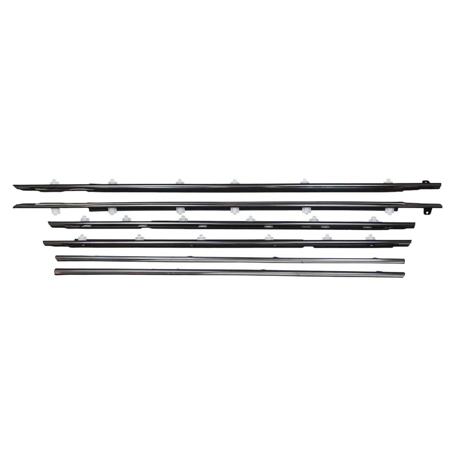 1996-1998 Lexus LX450 FZJ80 Door Belt Molding Trim Set 6 Pieces OEM Parts 75710-60011 75720-60011