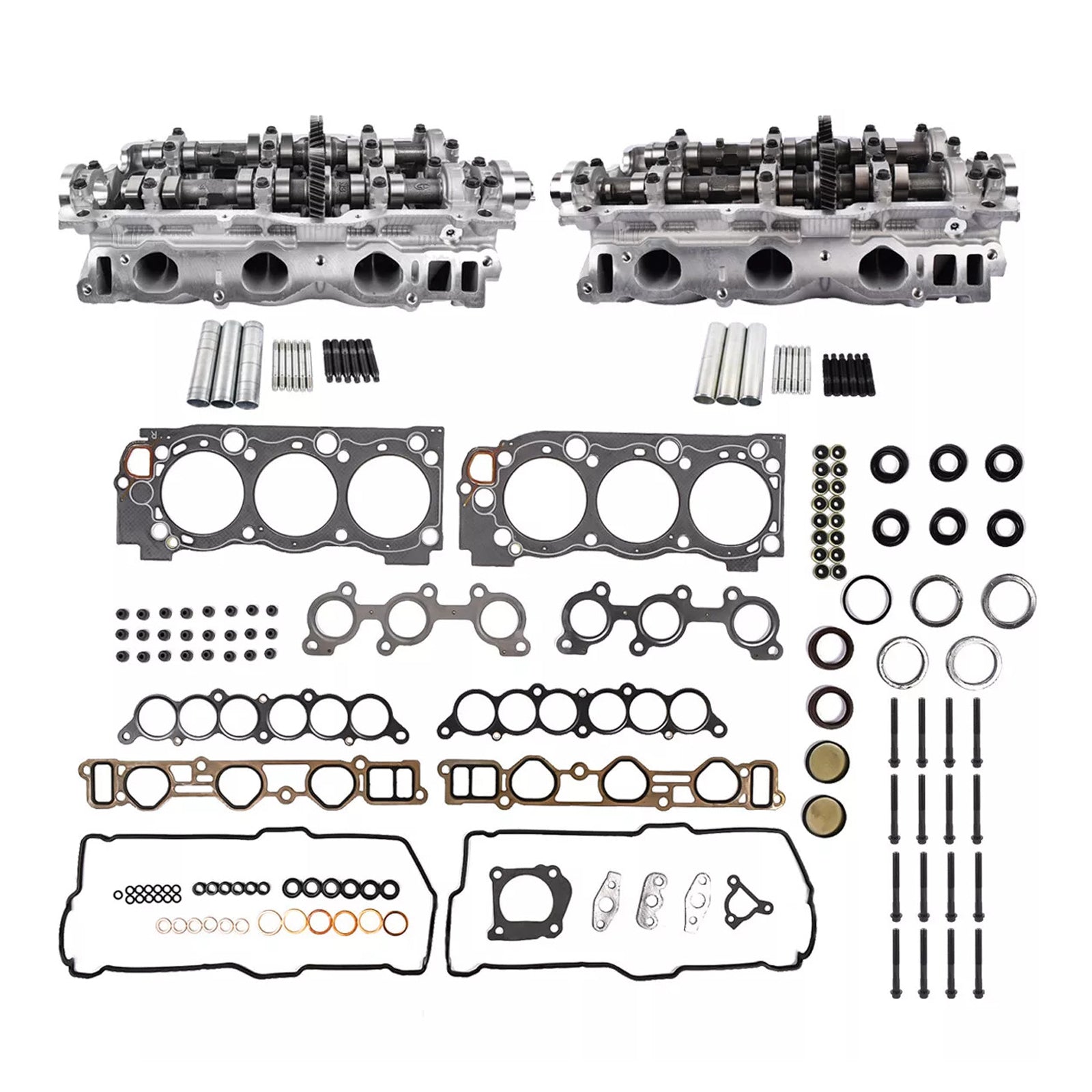 Toyota Tacoma 1995-04/2004 3.4L Dual Cylinder Head Complete Gasket Bolt Kit 11101-69136